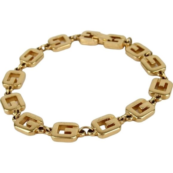 299158AN (S2) Givenchy Bracelet G Logo Gold Metal - Picture 1 of 6
